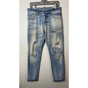 AUTH DSQUARED DISTRESSED COOL GUY SKINNY JEANS